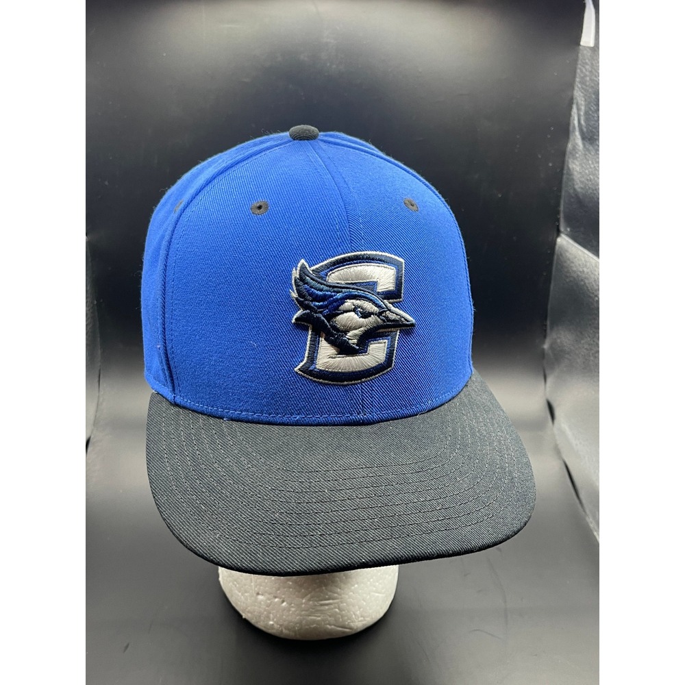 Nike True Dri-FIT Creighton Bluejays Fitted Hat Blue Black Size 7 3/8 Cap